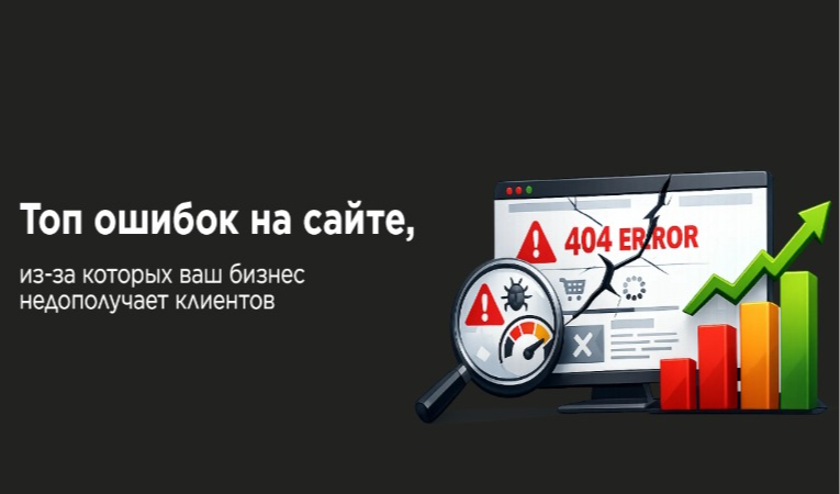 Топ ошибок на сайте, из-за которых ваш бизнес недополучает клиентов